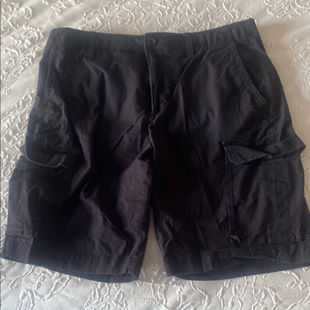 Black Cargo Shorts